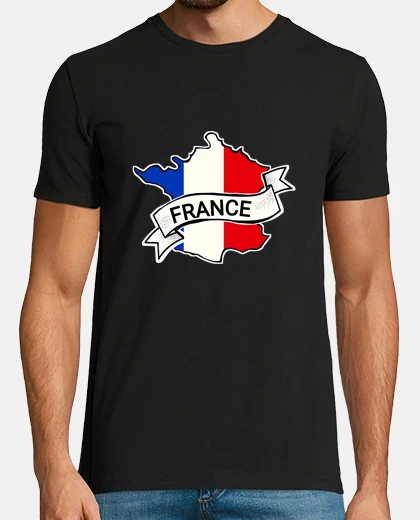Tee-shirt drapeau de la france - pays de la franc