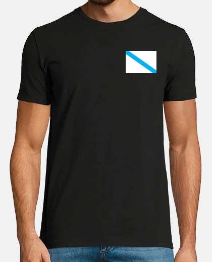 Tee-shirt drapeau de la galice homme, manches courtes, qualité extra