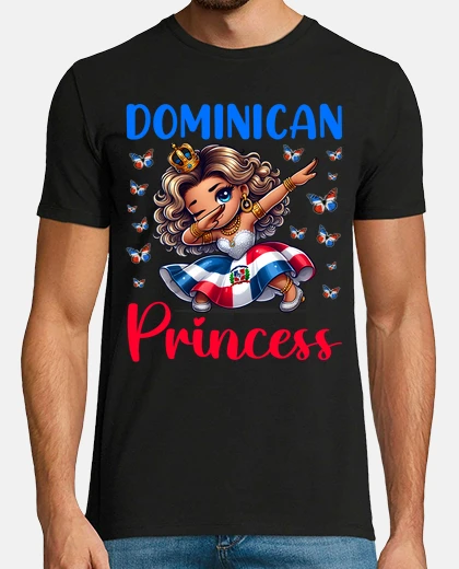 Tee-shirt drapeau de la princesse dominicaine fil