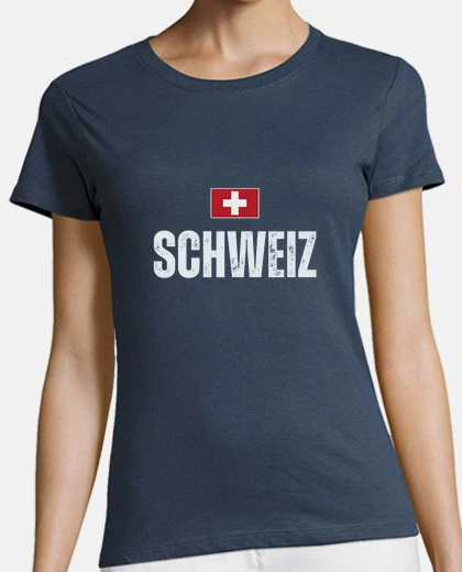 Tee-shirt drapeau de la suisse fierté suisse