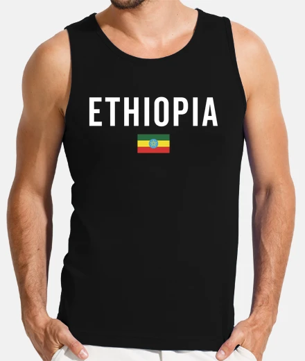 Tee-shirt drapeau éthiopien drapeau patriotique