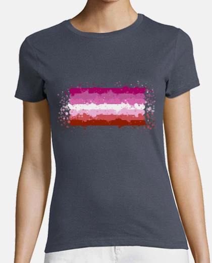 Tee-shirt drapeau lesbien