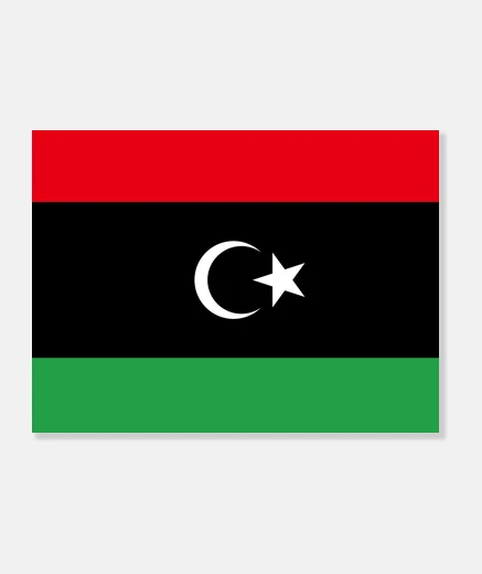Tableau Drapeau libyen