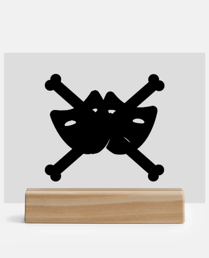 Metacrilato drapeau noir
