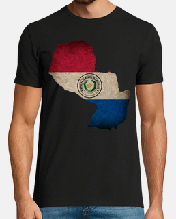drapeau de la carte du paraguay