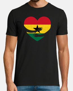 drapeau ghanéen fierté cœur fier ghanéen câlin ancien