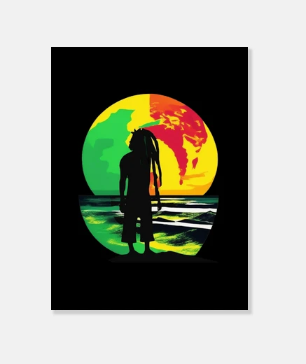 Stampa dreadlocks al chiaro moon