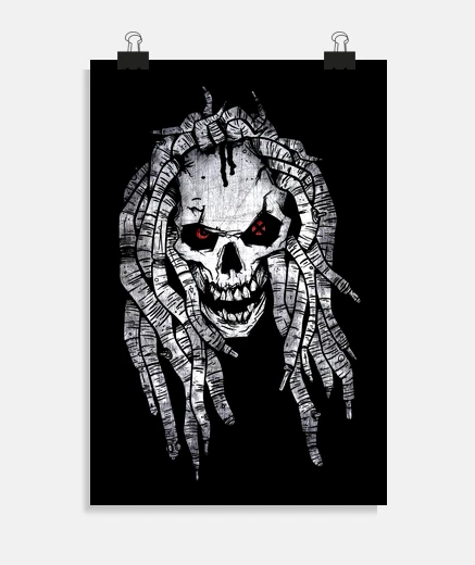 Poster dreadlocks blanches
