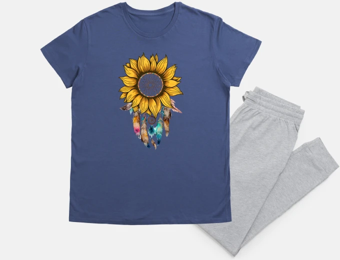 Pyjama dream trap sunflower sun prayers sleep
