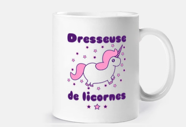 Mug dresseuse de licorne
