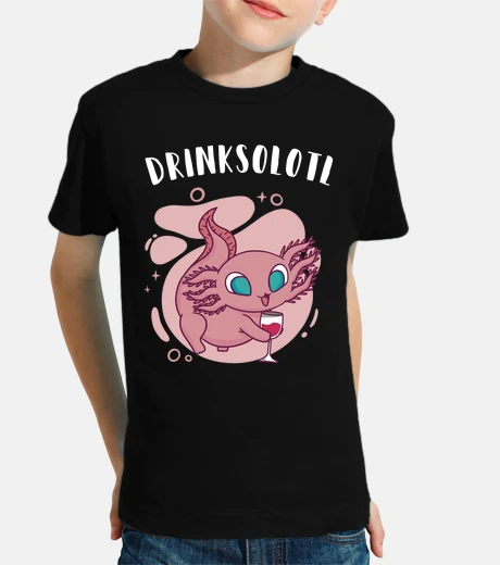 Ropa drinksolotl gracioso axolotl bebe vino