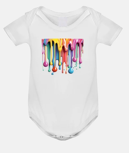 Kids dripping drips multicolor fashion baby bodysuit onesie