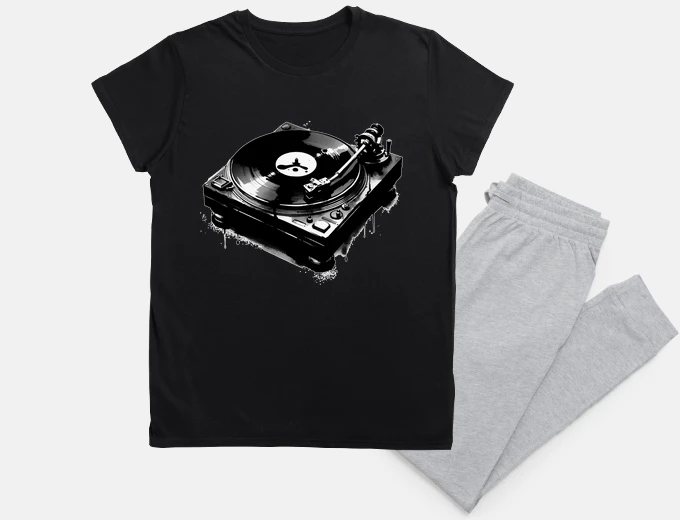 Pyjama Dripping Ink Vinyl Record Player