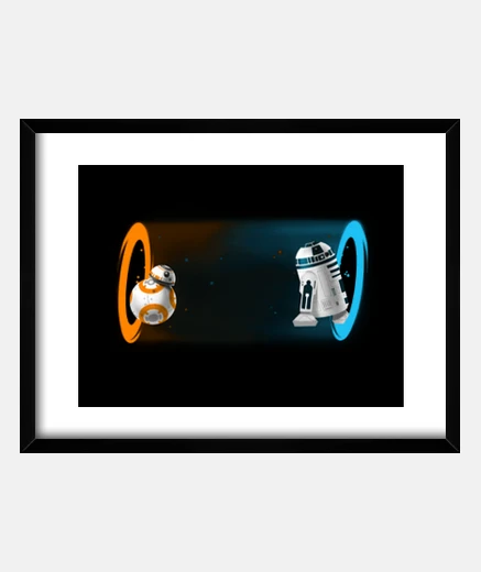 Cadre droïdes de portail - r2d2 bb8 - star wars
