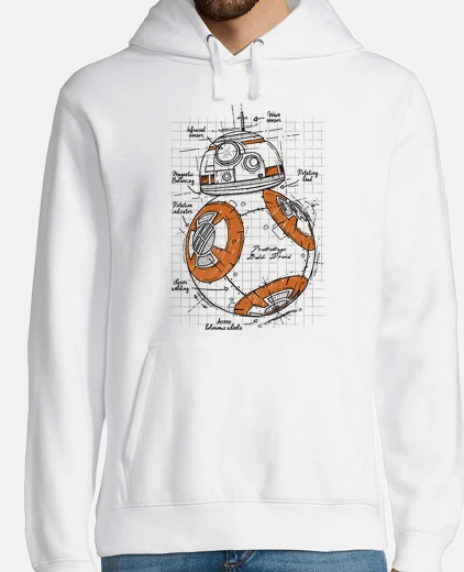 Sudadera Droid project : orange