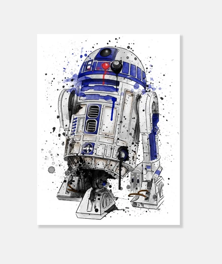Lienzo Droid Watercolor