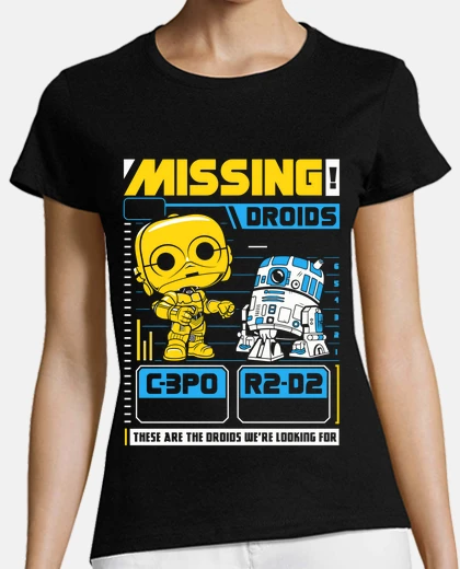 T-shirt droidi scomparsi