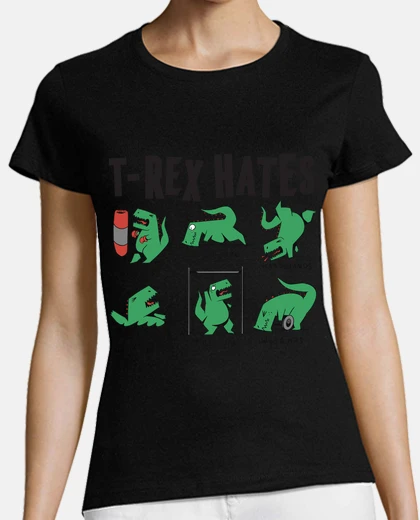 Tee-shirt drôle t rex déteste les pompes et les d