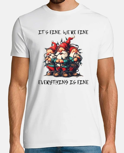 Tee-shirt drôles de gnomes de Noël enchevêtrés c3