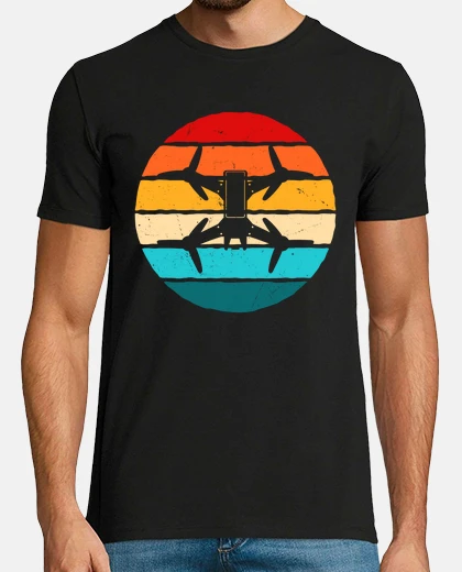Tee-shirt drone rétro