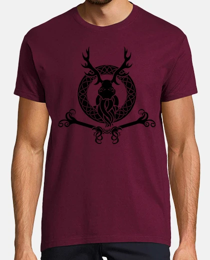 T-shirt druido nero