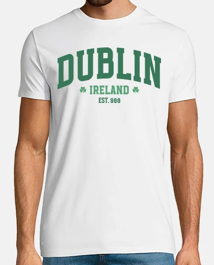 Tee-shirt Dublin Irlande and Est 988