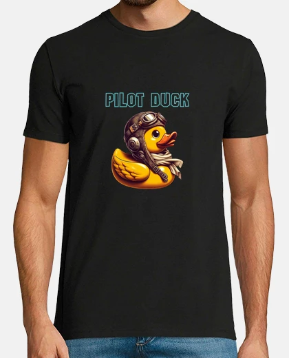T-shirt duck pilota papera di duck  papera pilo