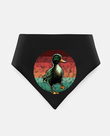 Mascotas duck sunset retro vintage