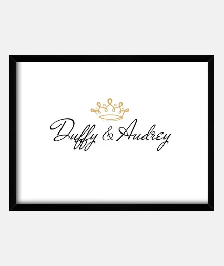 Framed duffy &#38; audrey