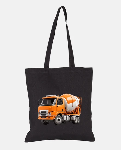 Bag dump truck concrete mixer construction site student bag diary books e-reader tote