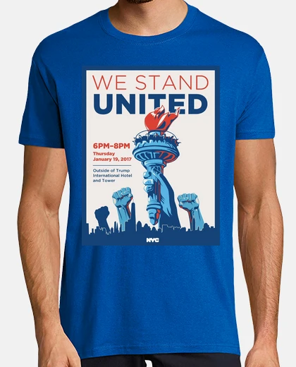 T-shirt dump trump - siamo uniti