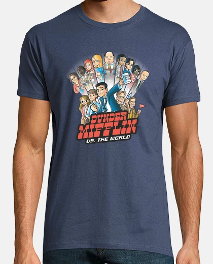 T-shirt dunder mifflin vs the world