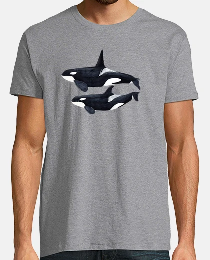 Tee-shirt duo orque (orcinus orca) t