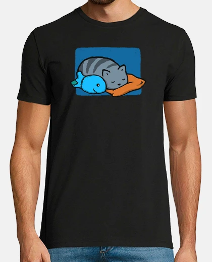 Camiseta durmiendo con los peces