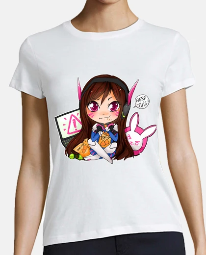 T-shirt dva - chibi overwatch