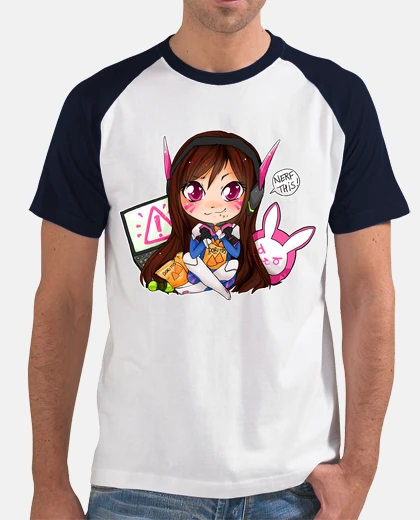 T-shirt dva - chibi overwatch