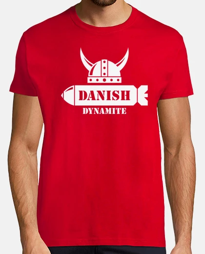 Tee-shirt dynamite danoise - danemark - blanc