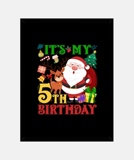 è il mio quinto compleanno Babbo Natale