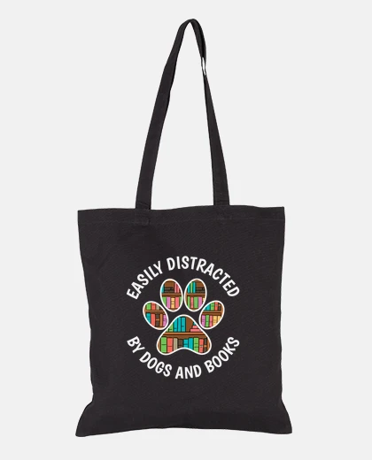 Bag Easily Distracted by Dogs and Books