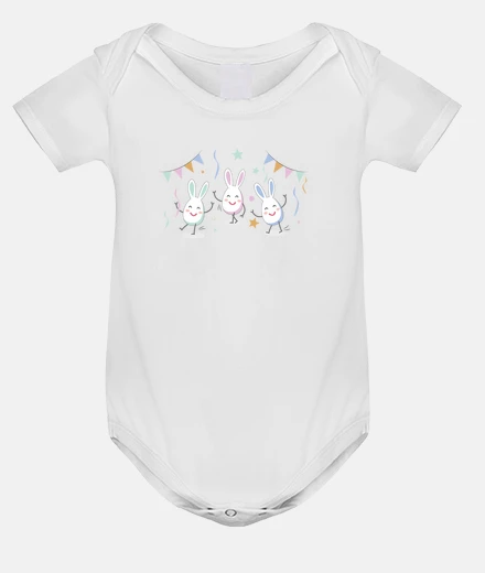 Kids easter eggs, baby bodysuit