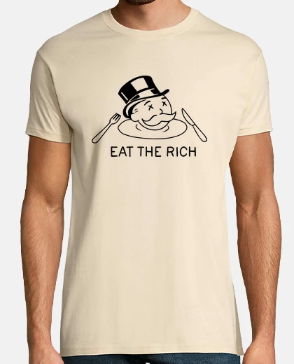 Tee-shirt eat les riches monopole chy