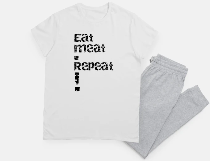 Pajama Eat meat and repeat