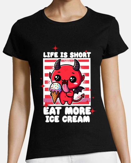 Playera eat more ice cream
