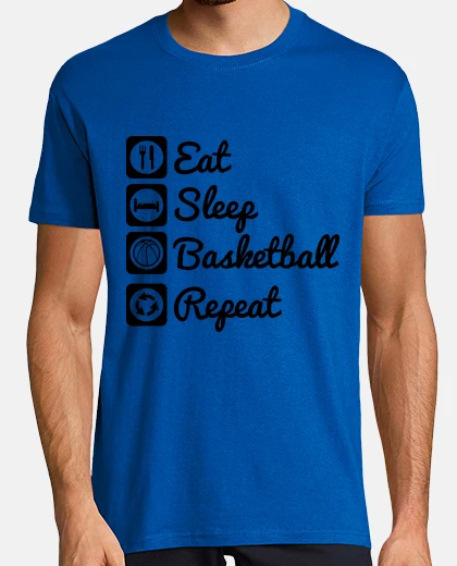 T-shirt eat sleep basketball repeat