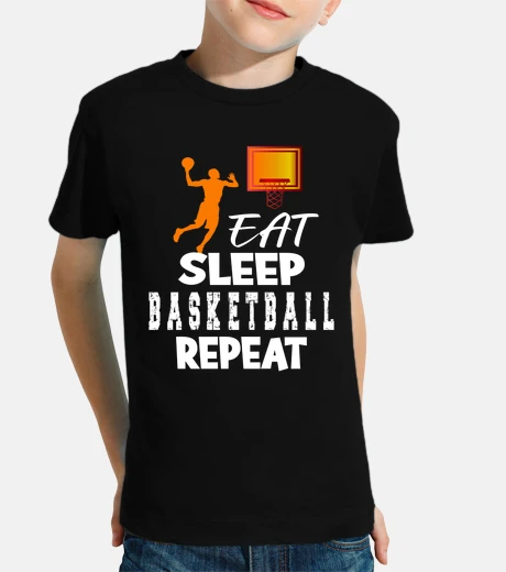 Kids Eat Sleep Basketball Repeat Hoops Lover