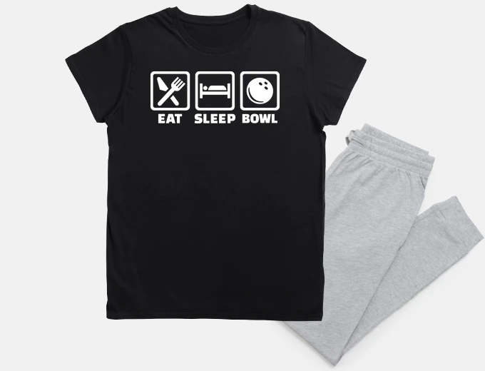 Pyjama Eat sleep Bowling