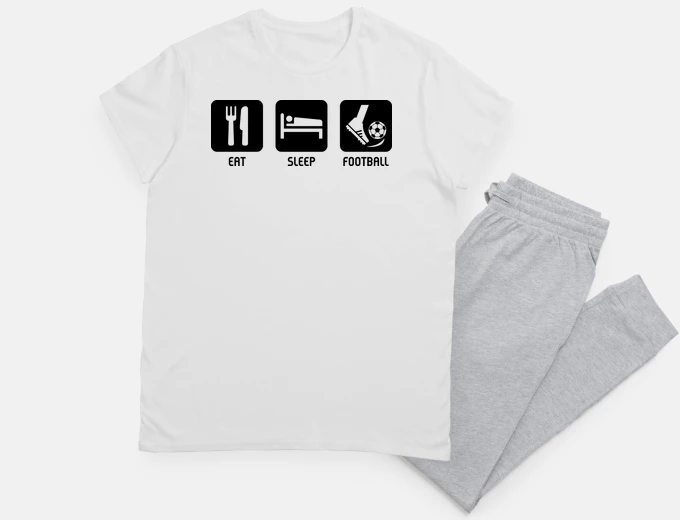 Pajama eat sleep football
