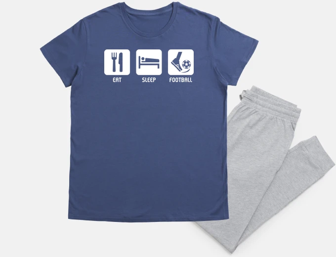 Pajama eat sleep football