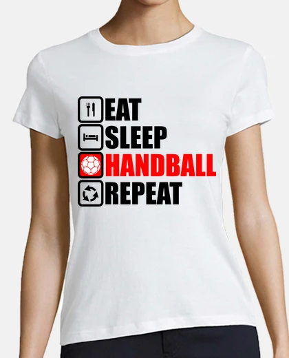T-shirt eat sleep handball repeat