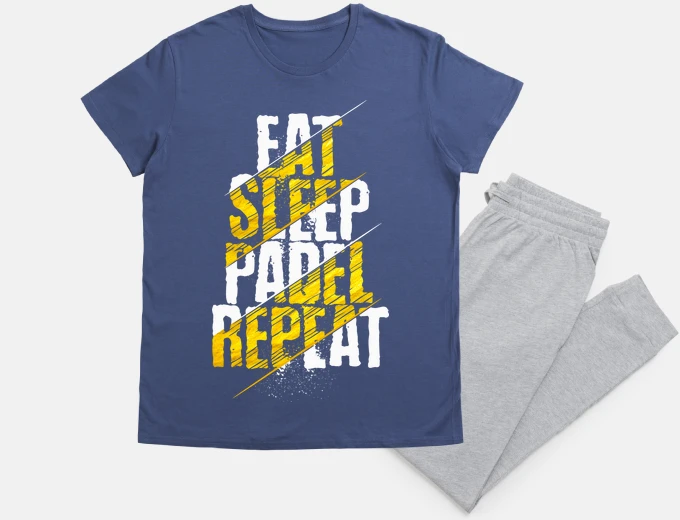 Pyjama eat sleep padel repeat